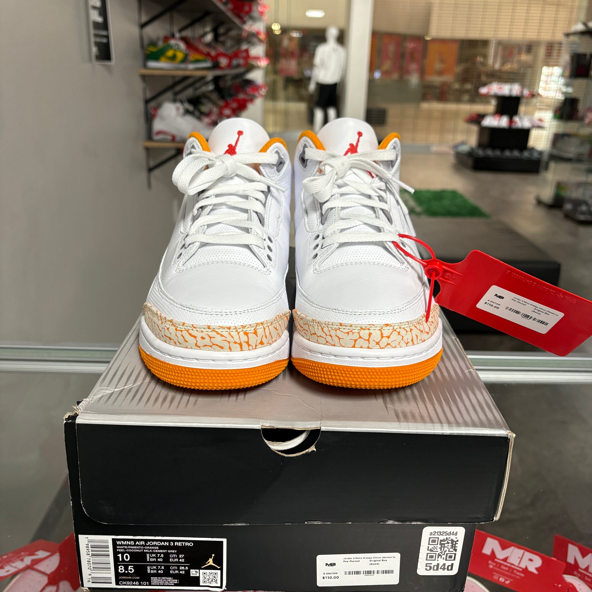 Jordan 3 Retro Orange Citrus (Women's)