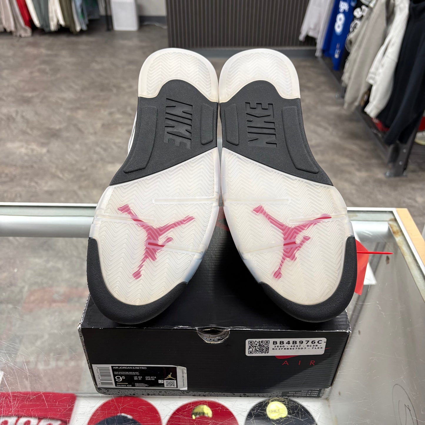 Air Jordan 5 Fire Red Sliver Tongue