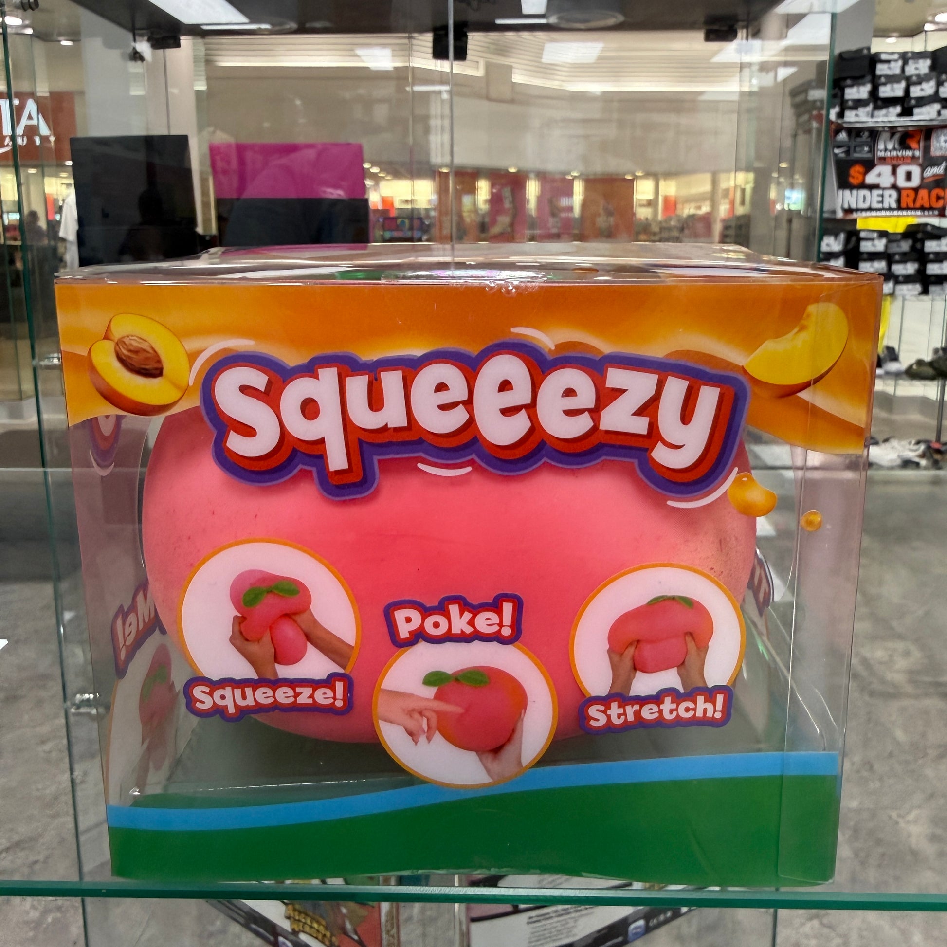 Sunny Days Entertainment Squeezy Peach Sensory Fidget Toy