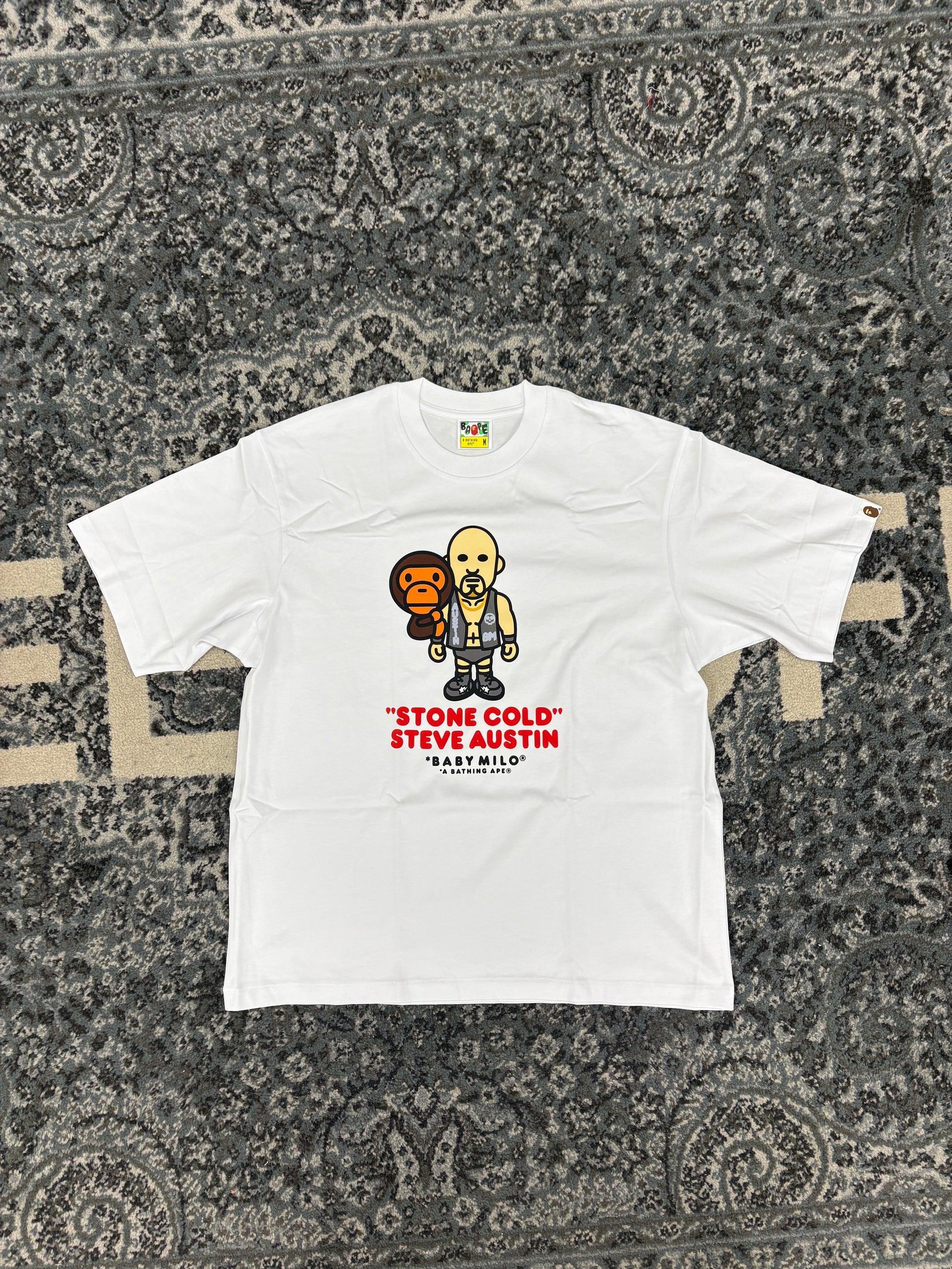 A Bathing Ape Stone Cold Steve Austin Tee White