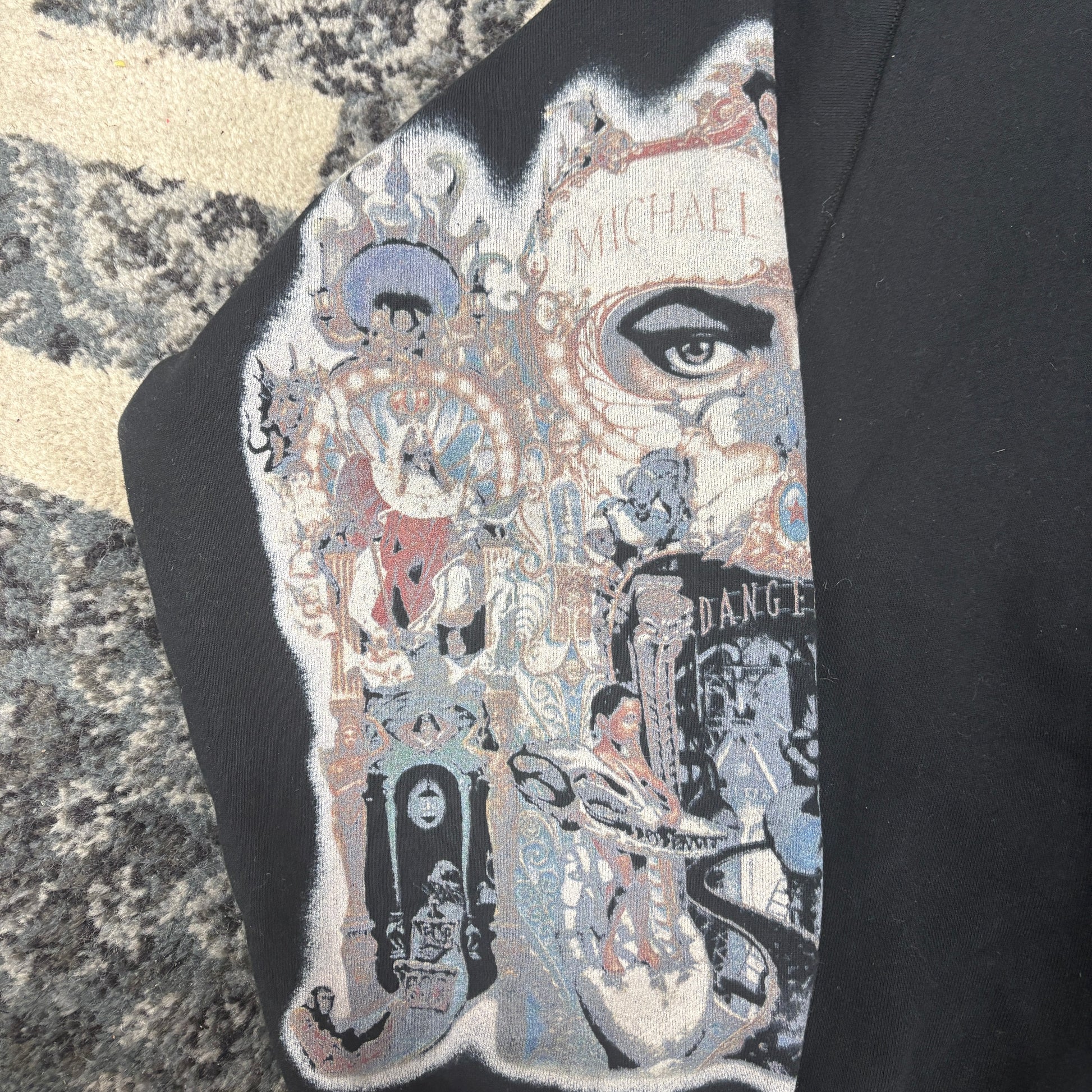 Supreme Michael Jackson Dangerous Zip Up Hooded Sweatshirt Black