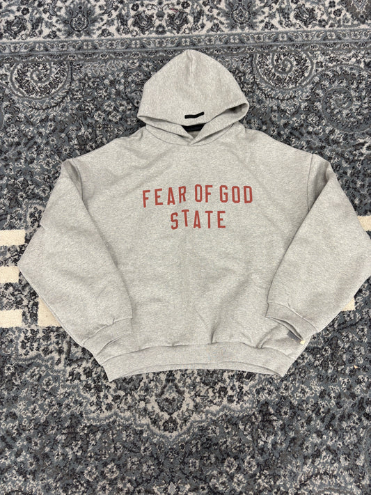 Fear of God Essentials State Hoodie Dark Heather Grey