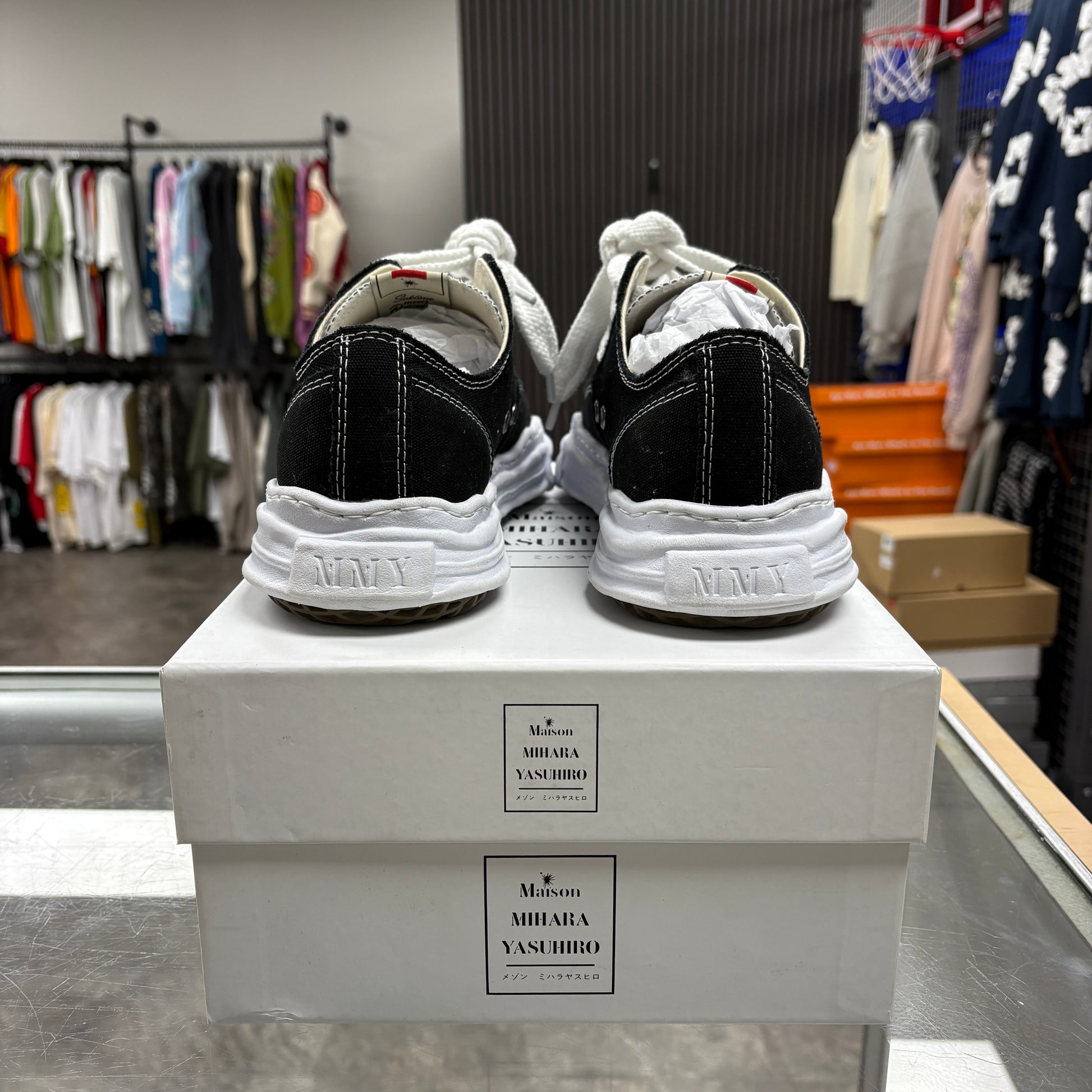 Maison Mihara Yasuhiro Hank OG Sole Canvas Low Black
