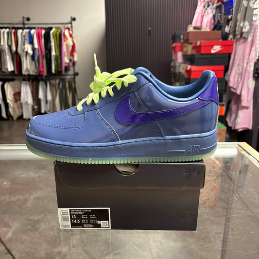 Nike Air Force 1 Low Patent Leather Mystic Navy Grape Ice