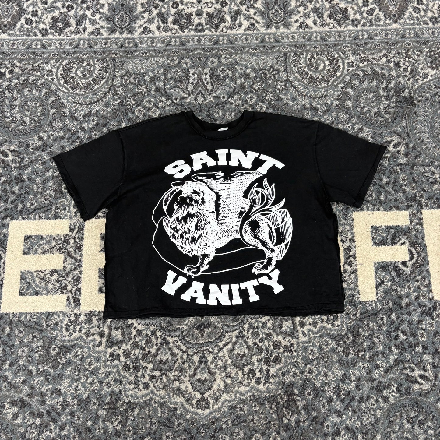 Saint Vanity Griffin Tee (Black/White) (Preowned L)