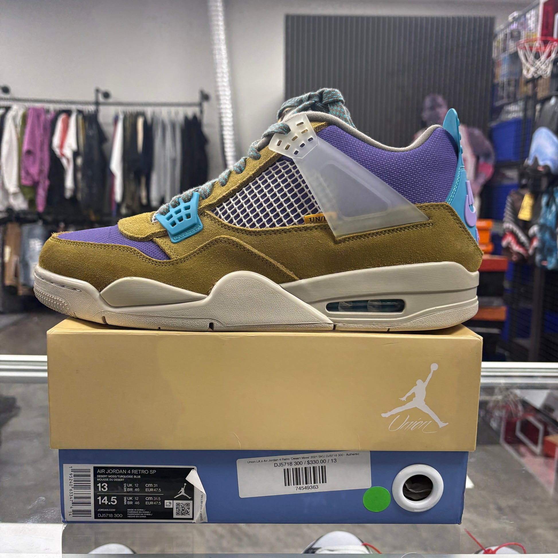 Jordan 4 Retro SP 30th Anniversary Union Desert Moss