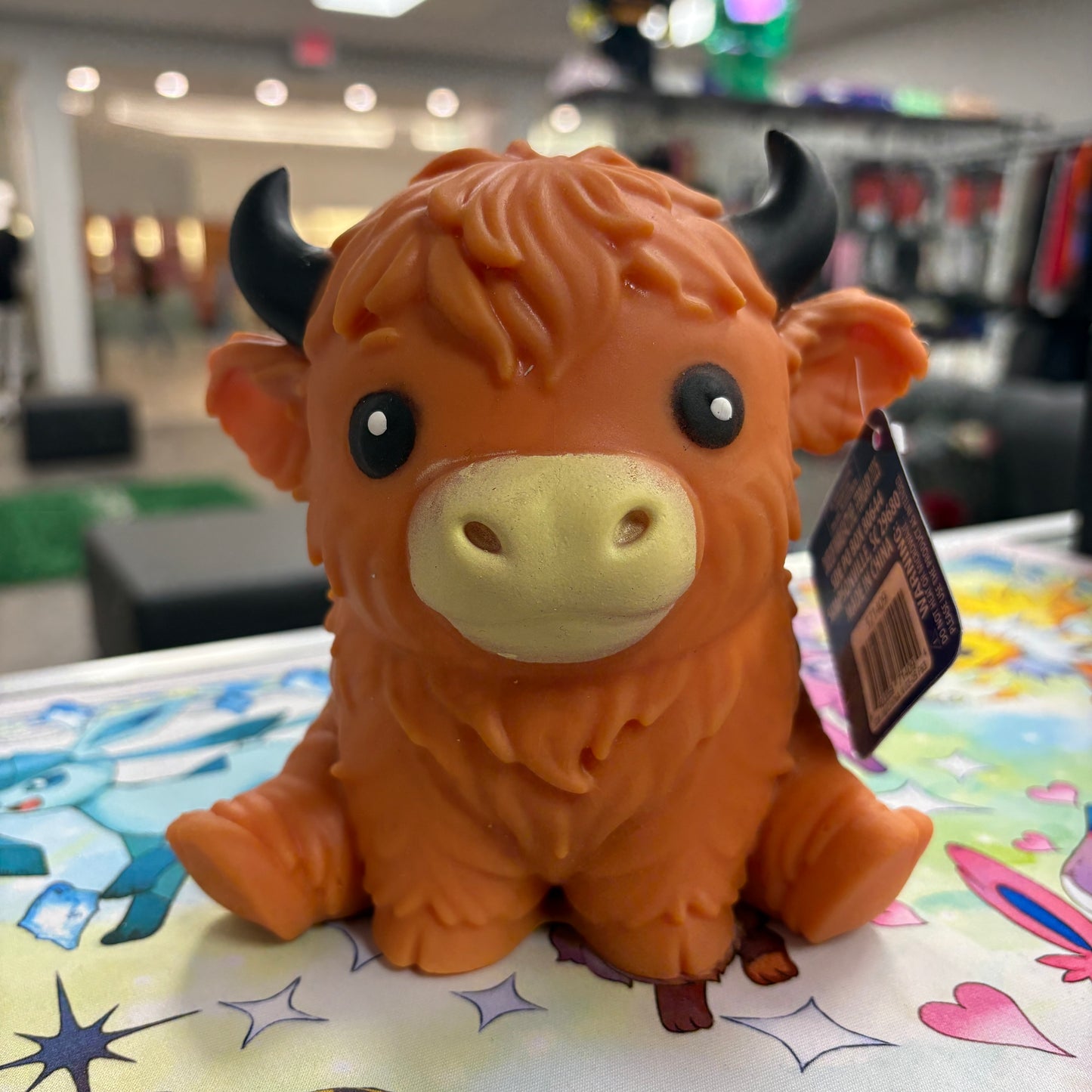 Toy Mendous Squishy Highland Light Brown Cow