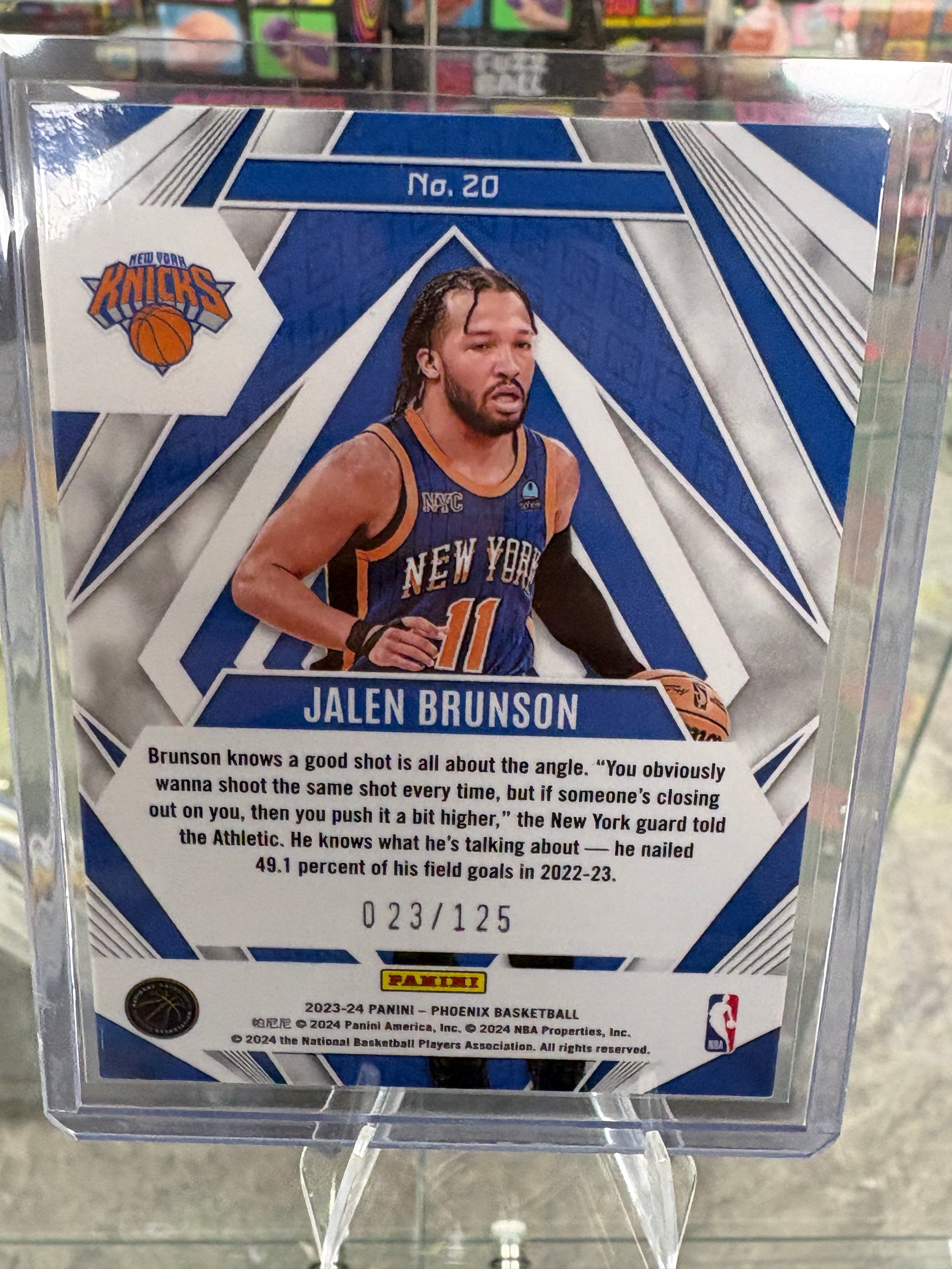 PANINI Jalen Brunson Paragon 23/125