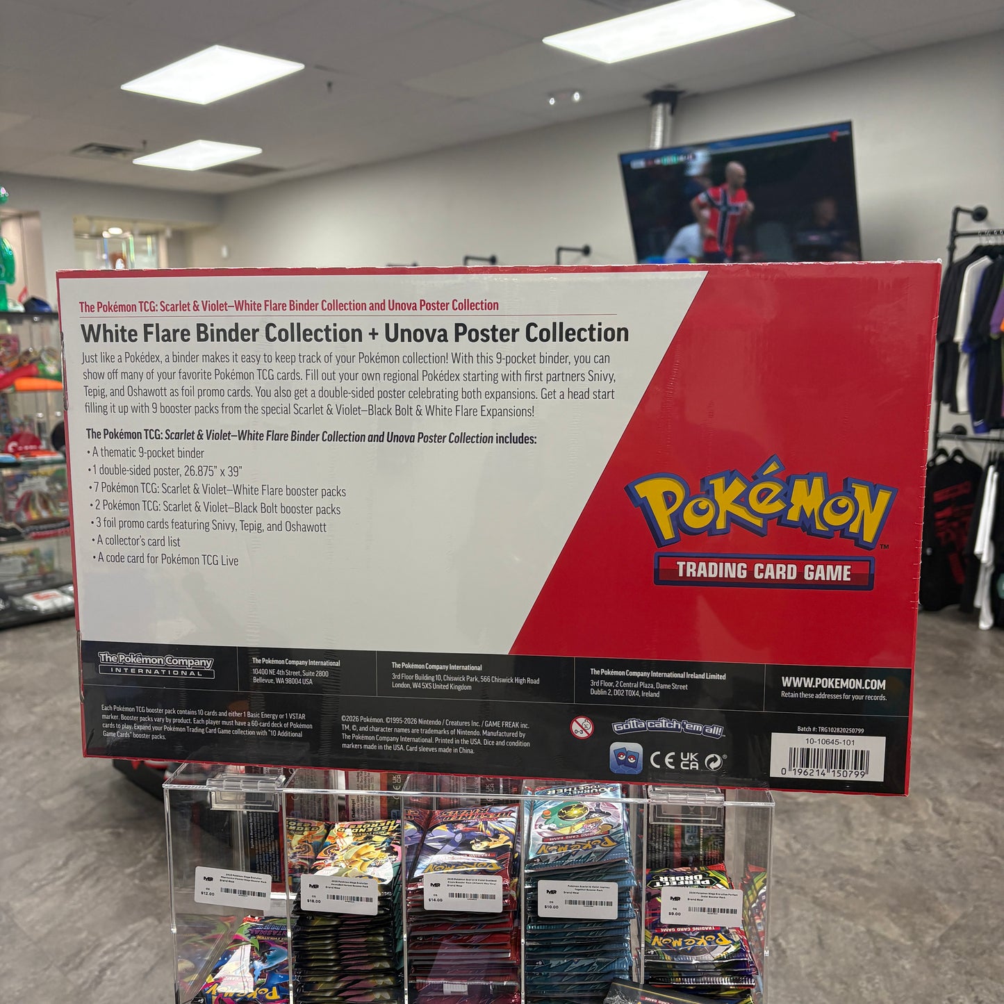 Pokémon Black Bolt & White Flare Poster Collection and White Flare Binder Collection Bundle (Sam's Club Exclusive)