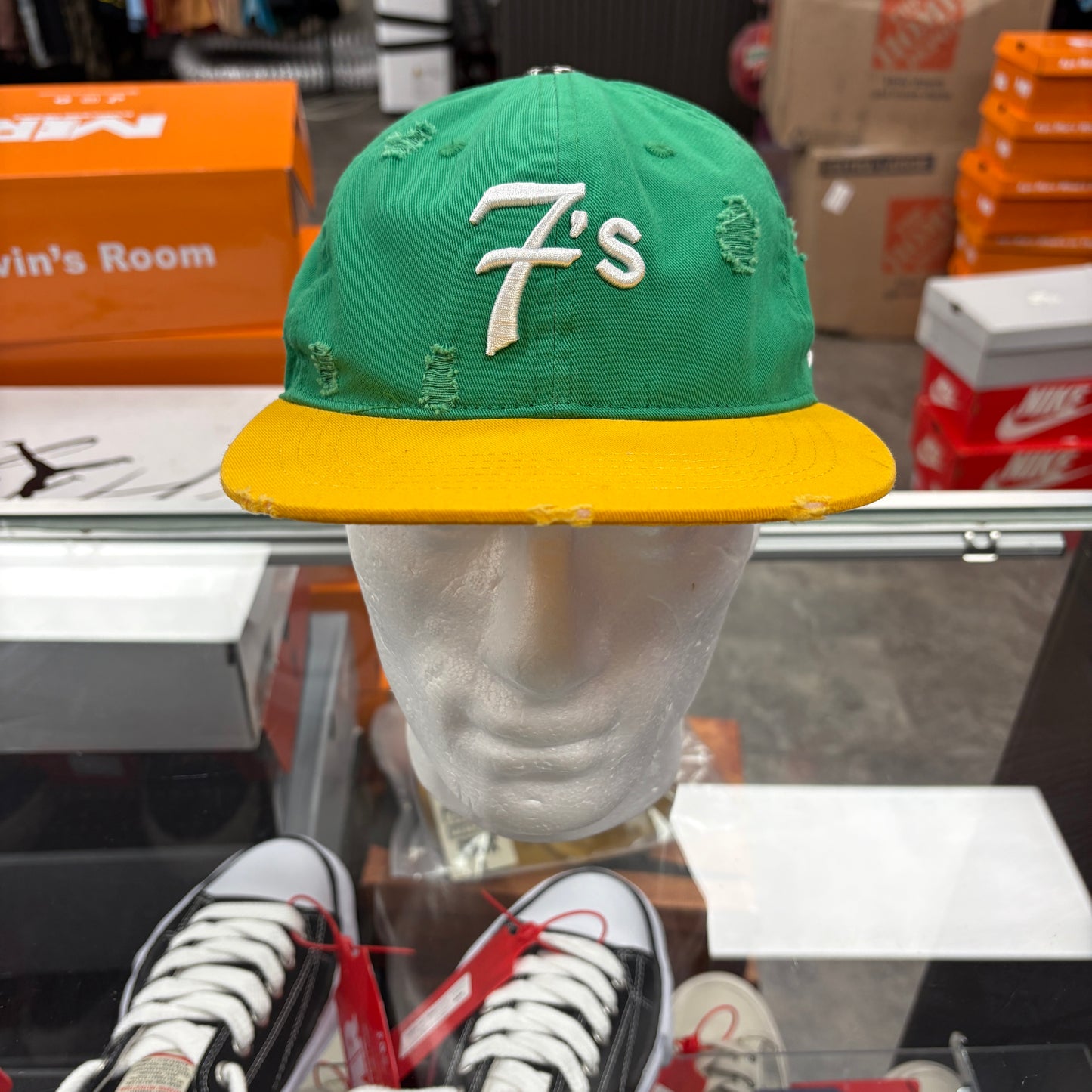 Triple Sevens Snapback Green/Yellow