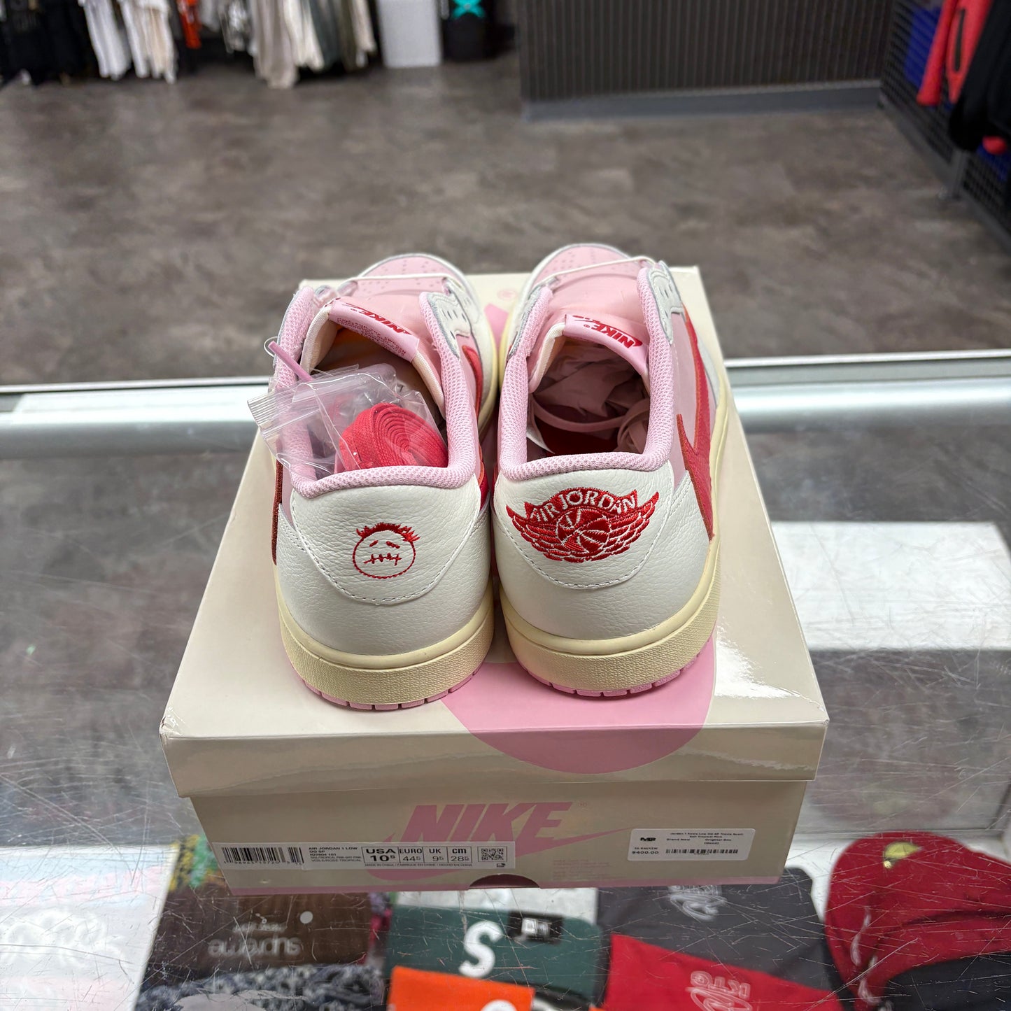 Jordan 1 Retro Low OG SP Travis Scott Sail Tropical Pink