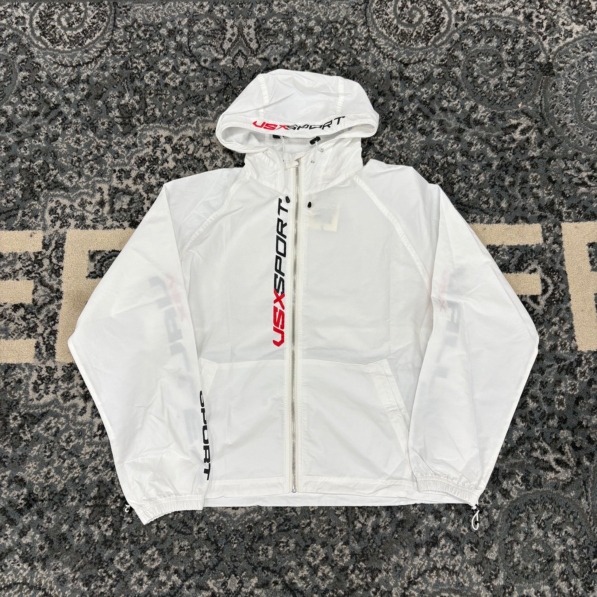 Vale Sport Nylon Rainstorm Jacket (White)
