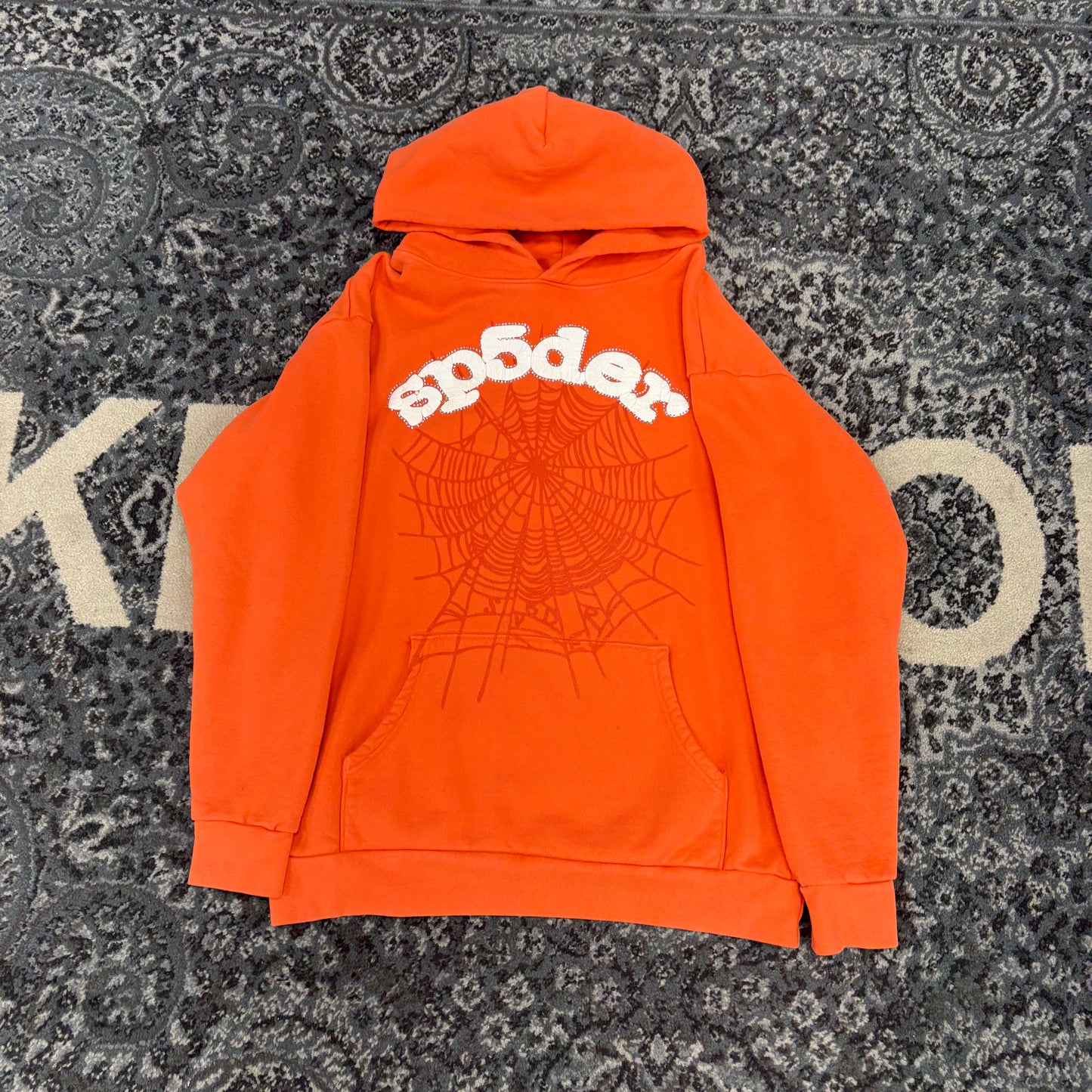 Sp5der Web Hoodie Orange