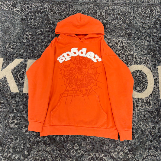 Sp5der Web Hoodie Orange