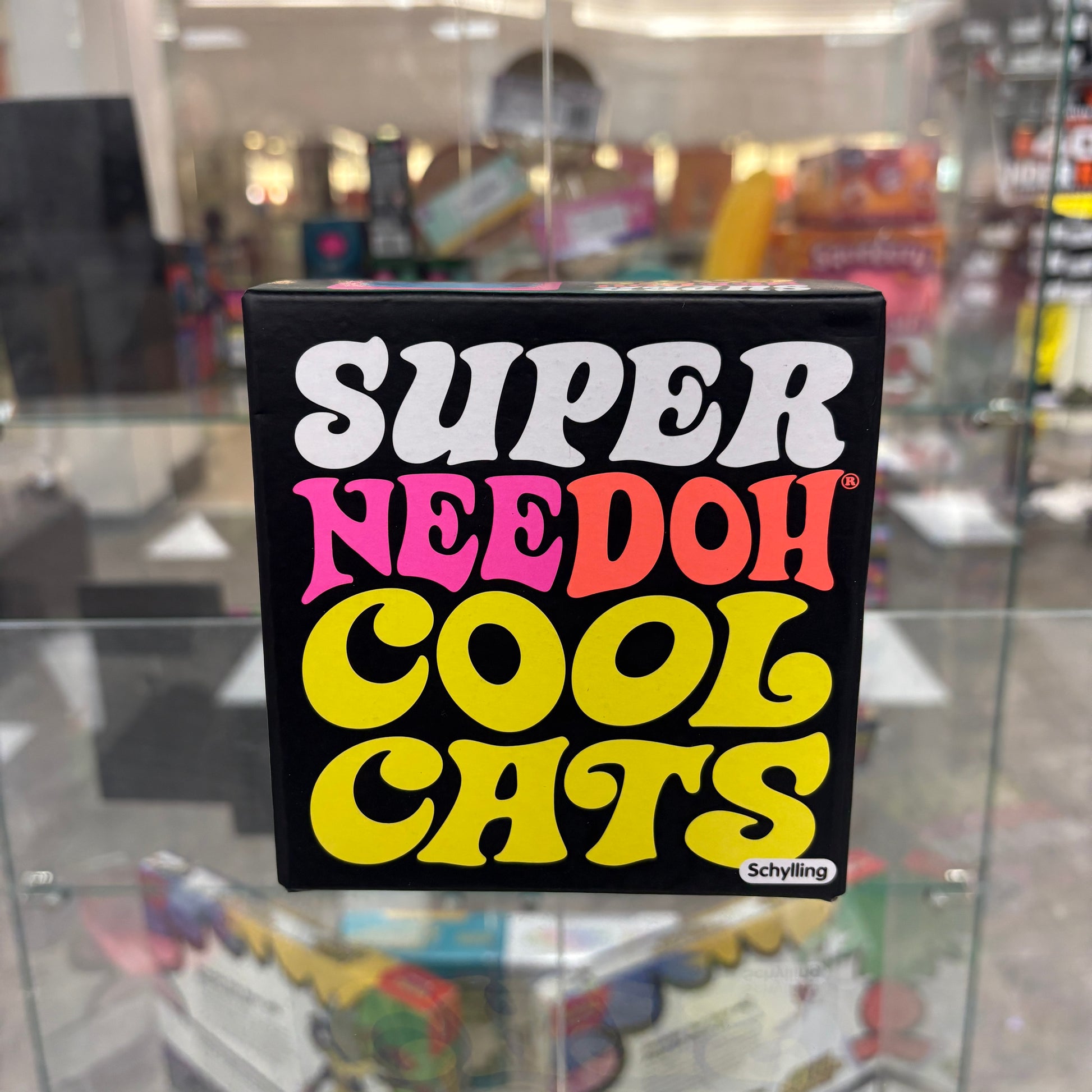 NeeDoh Super Cool Cat Squishy Fidget Toy Pink
