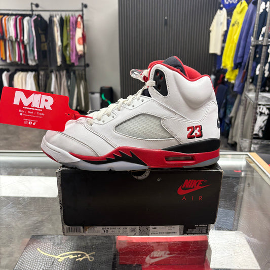Jordan 5 Retro Fire Red Black Tongue (2025)