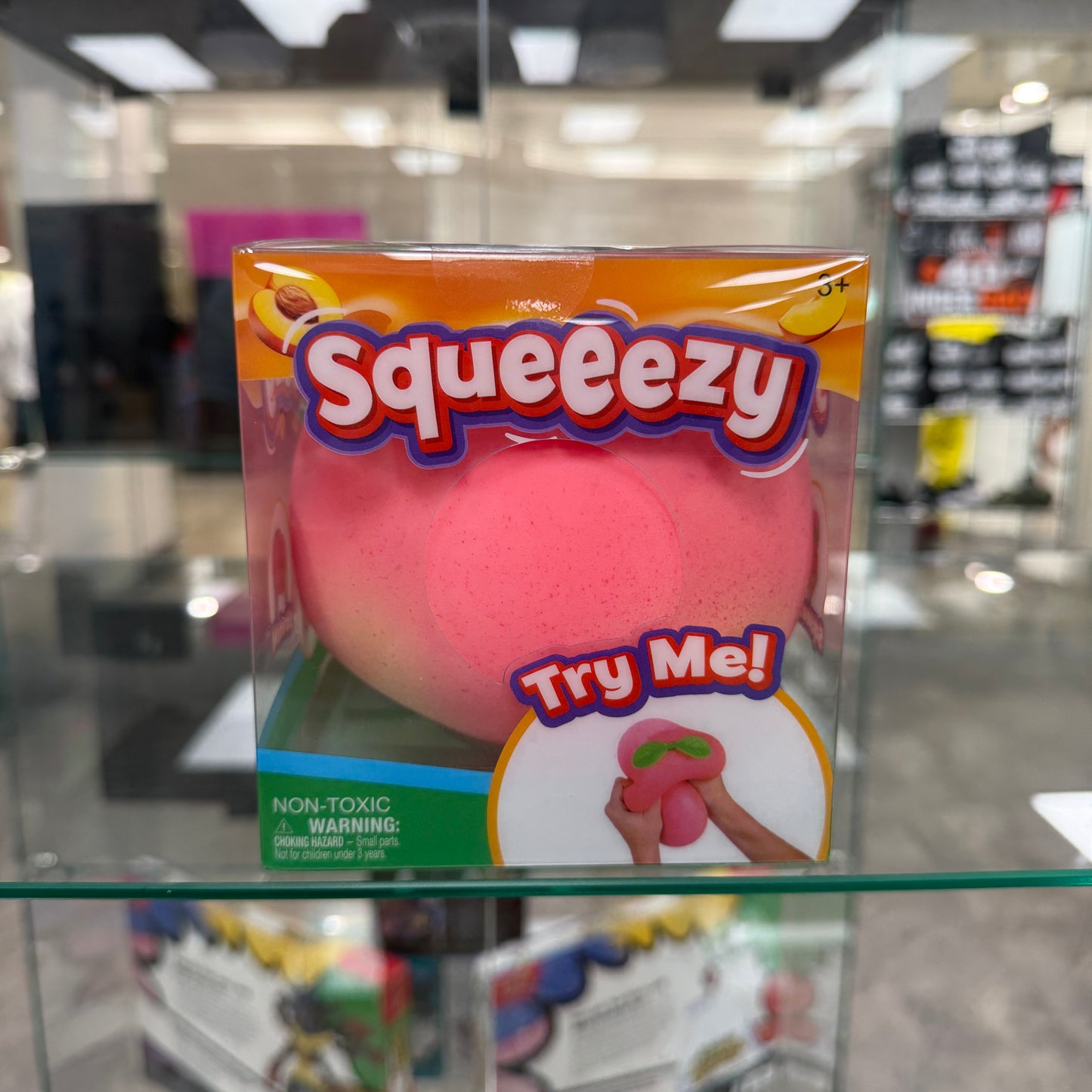 Sunny Days Entertainment Squeezy Peach Sensory Fidget Toy