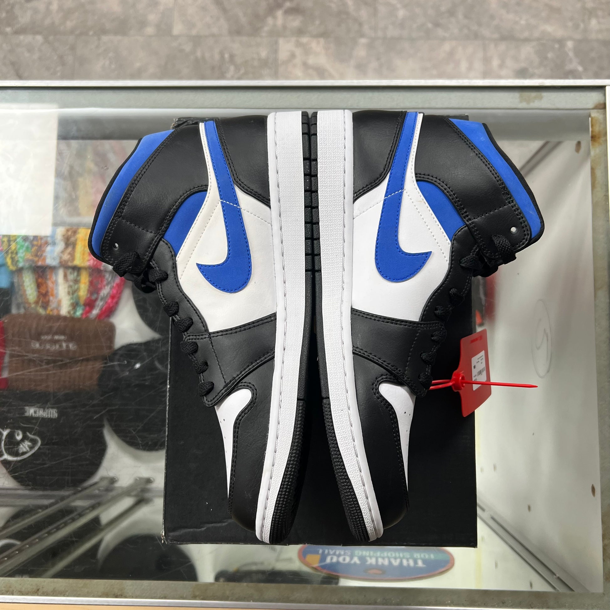 Jordan 1 Mid Black Racer Blue