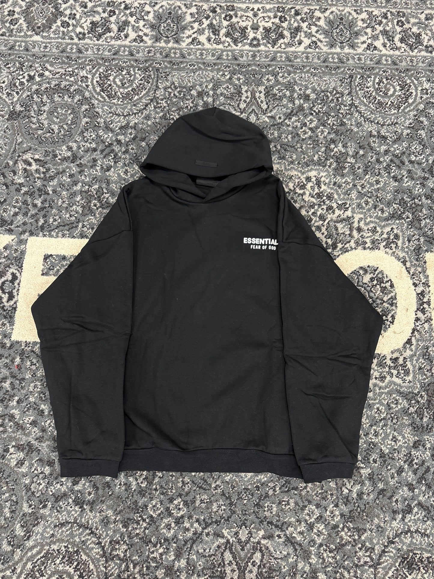 Essentials Hoodie Black Fleece