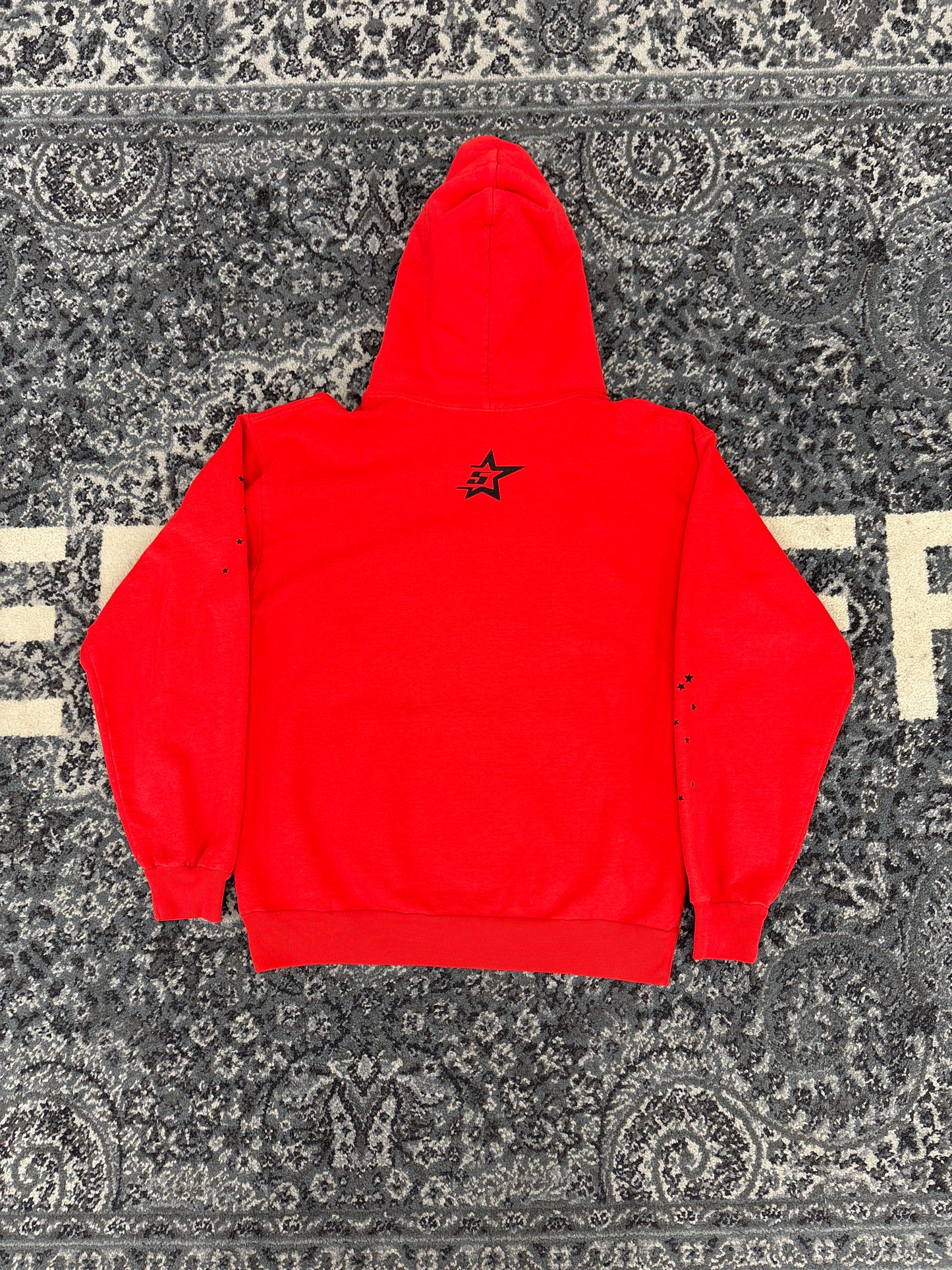 Sp5der Red Web Hoodie