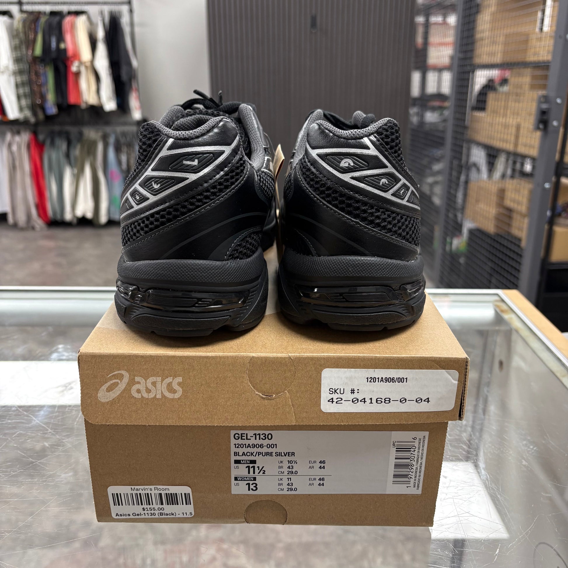 ASICS Gel-1130 Black Pure Silver