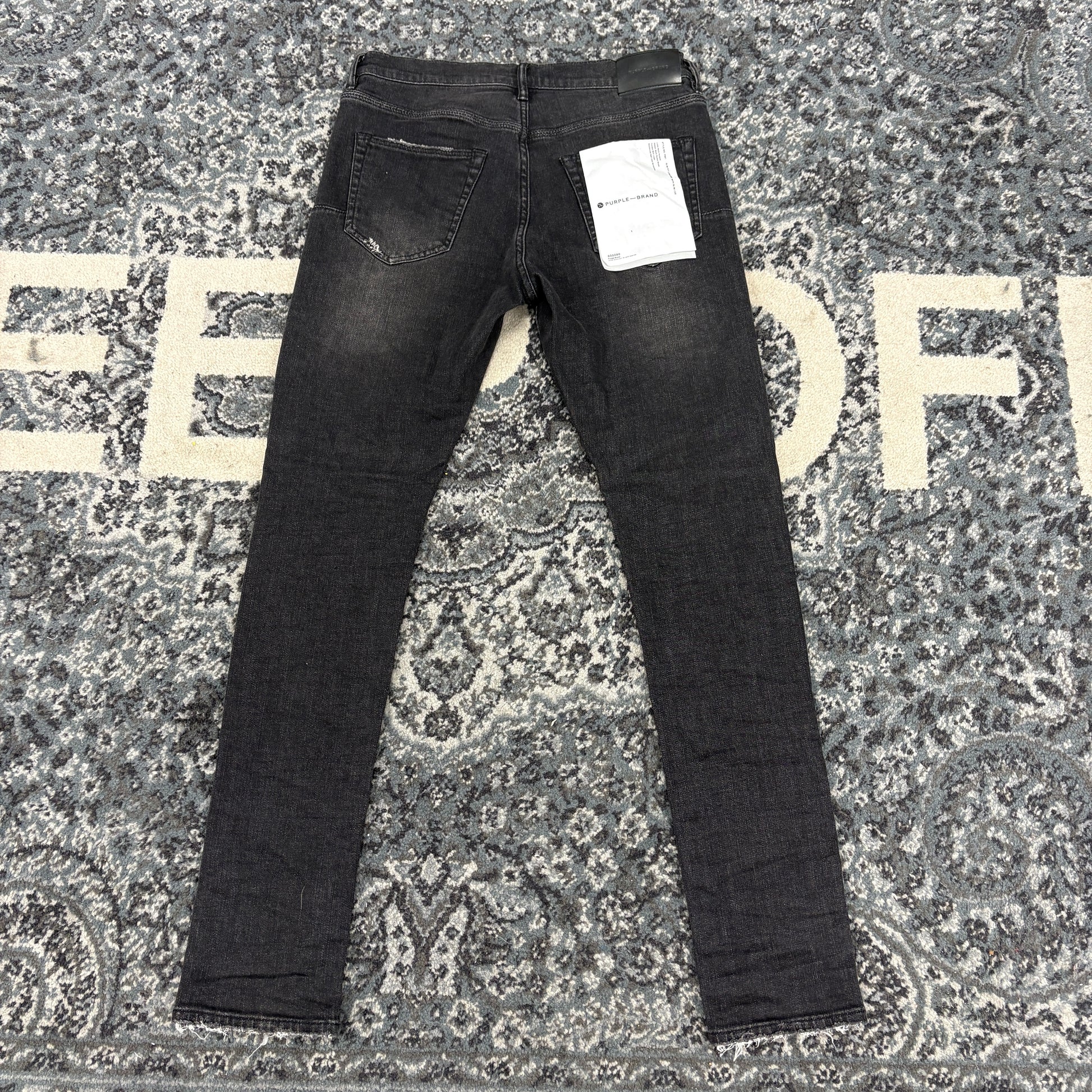 Purple Brand Black Over Spray Core Jeans Black