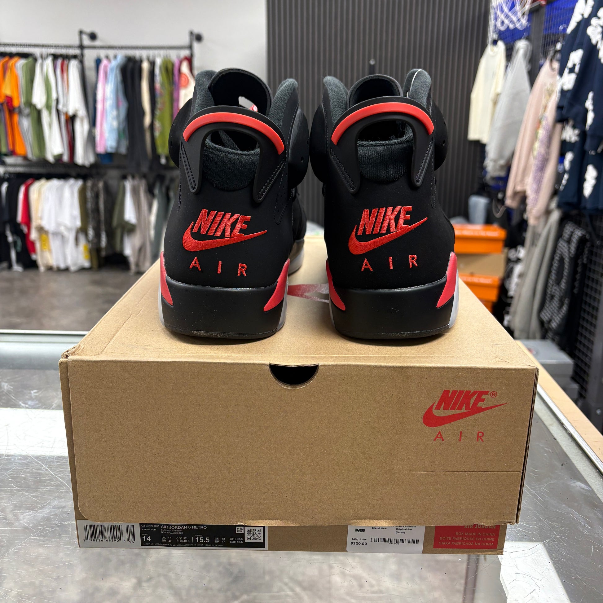 Jordan 6 Retro Infrared Salesman