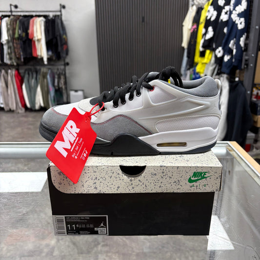 Jordan 4 RM Premium White Black Smoke Grey Fire Red