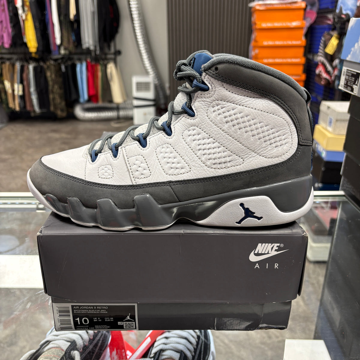 Jordan 9 Retro Flint Grey French Blue (2026)