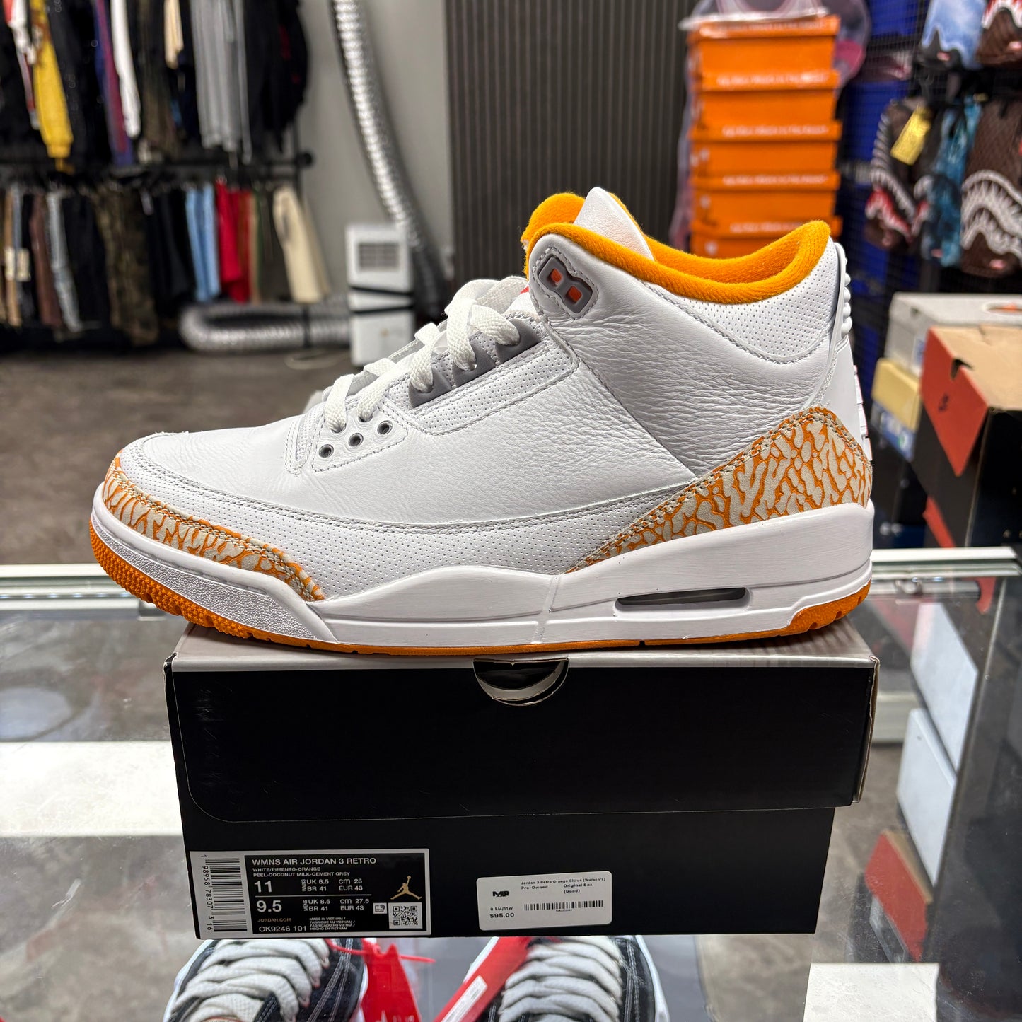 Jordan 3 Retro Orange Citrus (Women's)