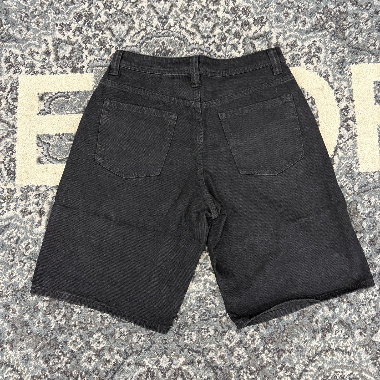 Baggy Jorts Black Denim