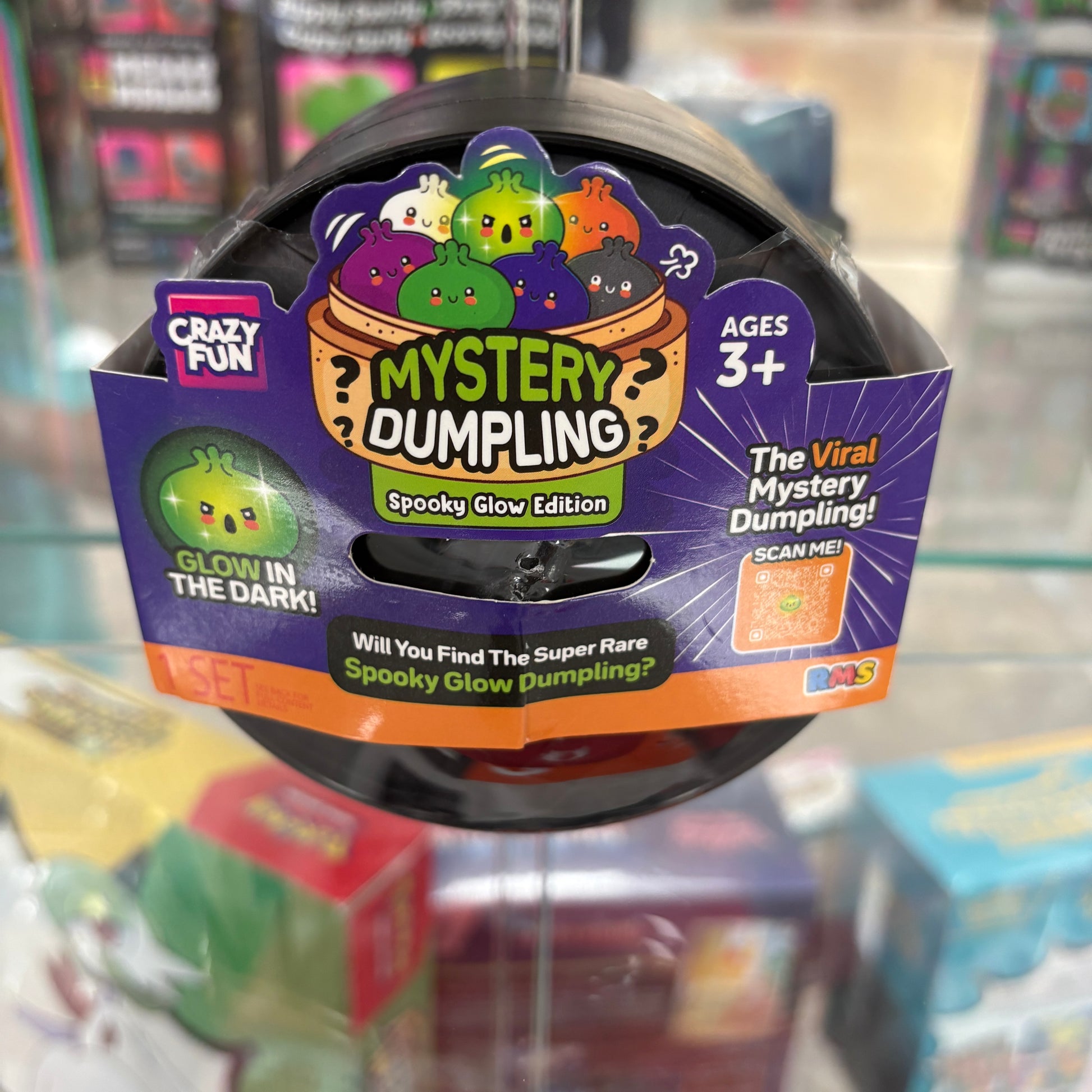Squishy Bun Mystery Dumpling Spooky Glow Edition Blind Box