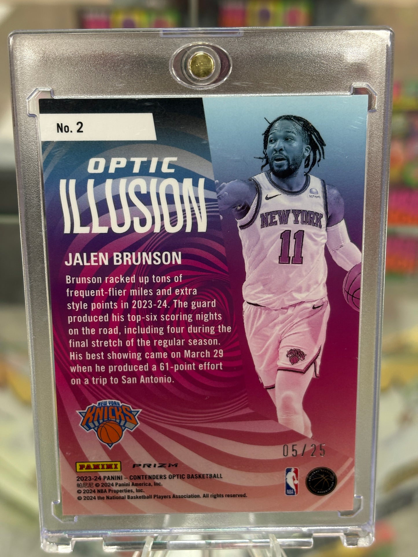 Jalen Brunson Contenders Optic Illusion 5/25