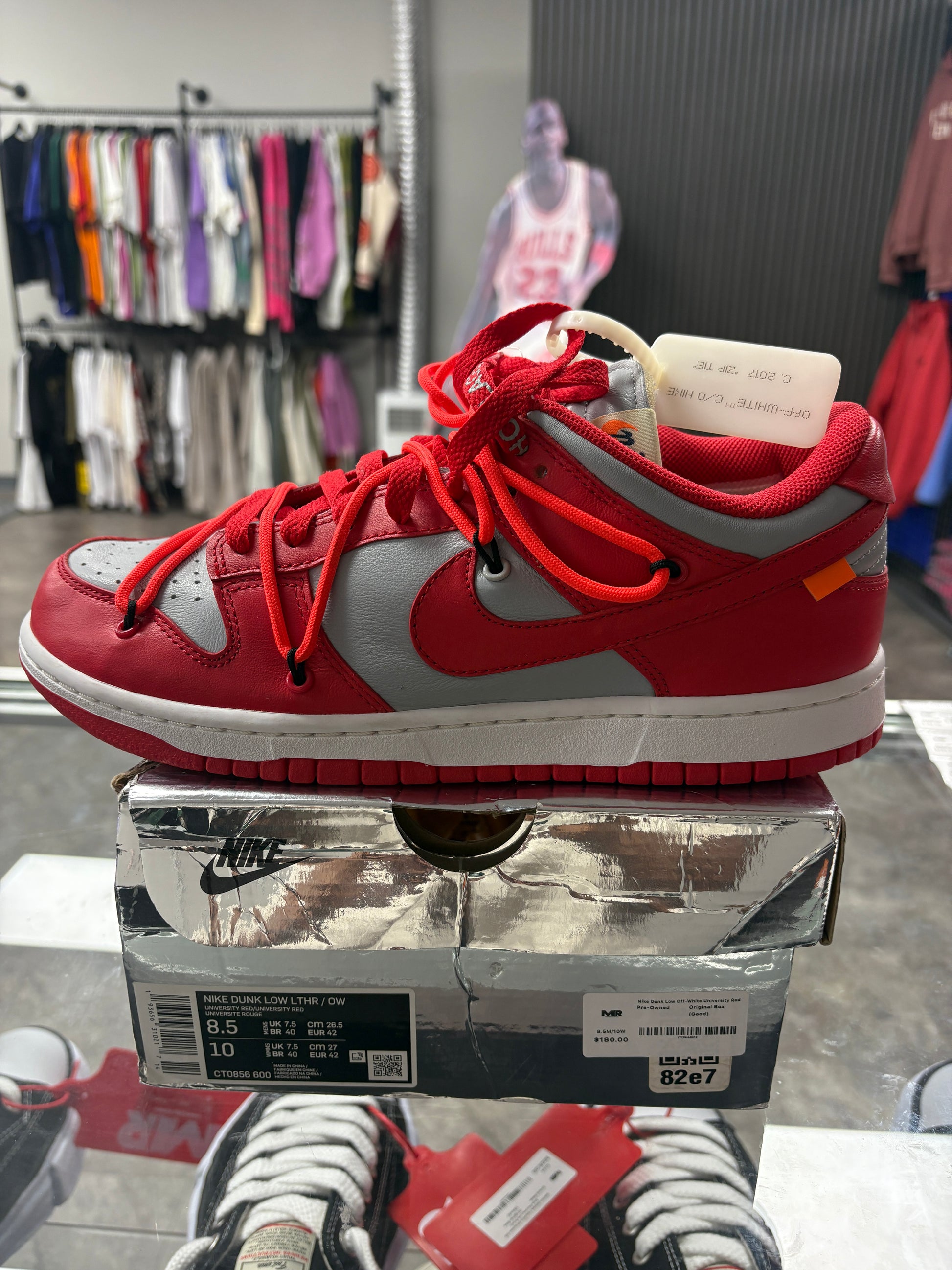 Nike Dunk Low Off-White University Red