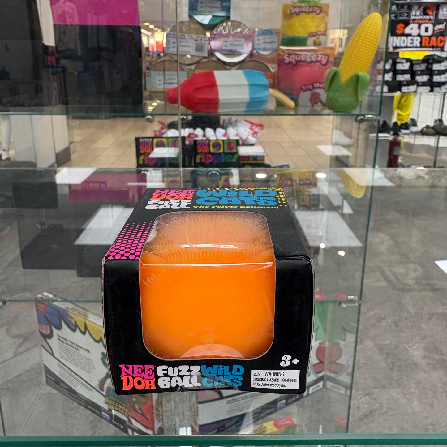 NeeDoh Fuzzball Wild Cats Orange