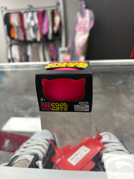 NeeDoh Cool Cat Squishy Fidget Toy Pink