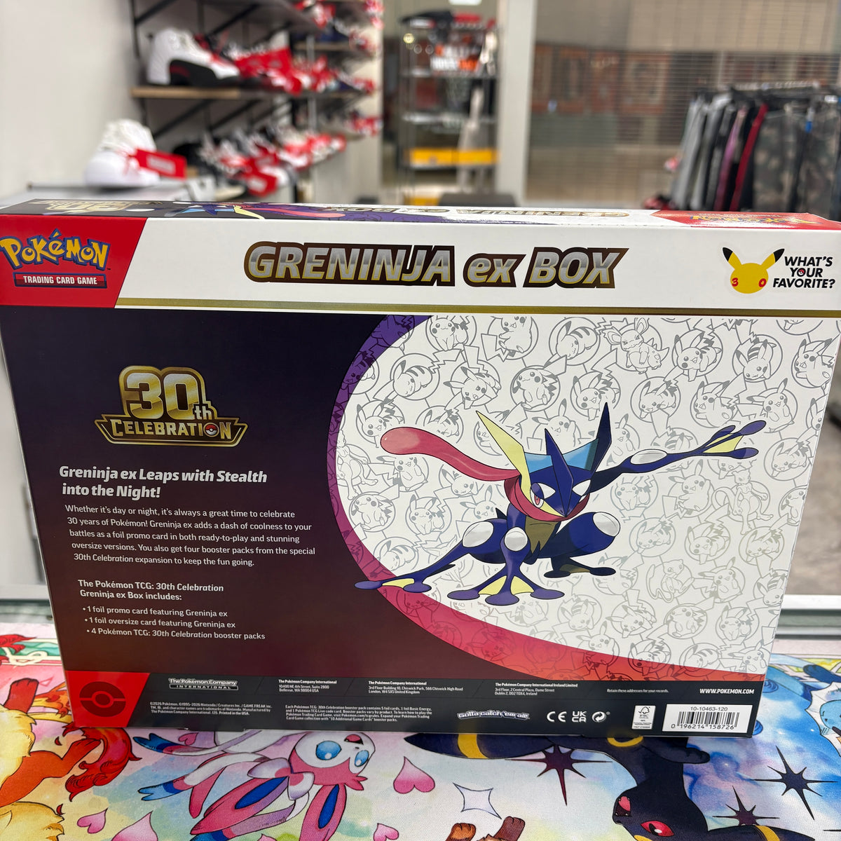 2026 Pokémon Mega Evolution 30th Celebration Greninja ex Box