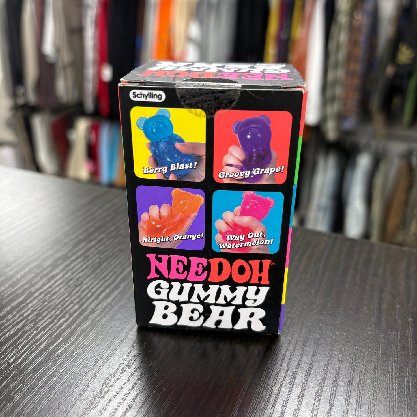 NeeDoh Gummy Bear Squishy Fidget Toy Way Alright Orange