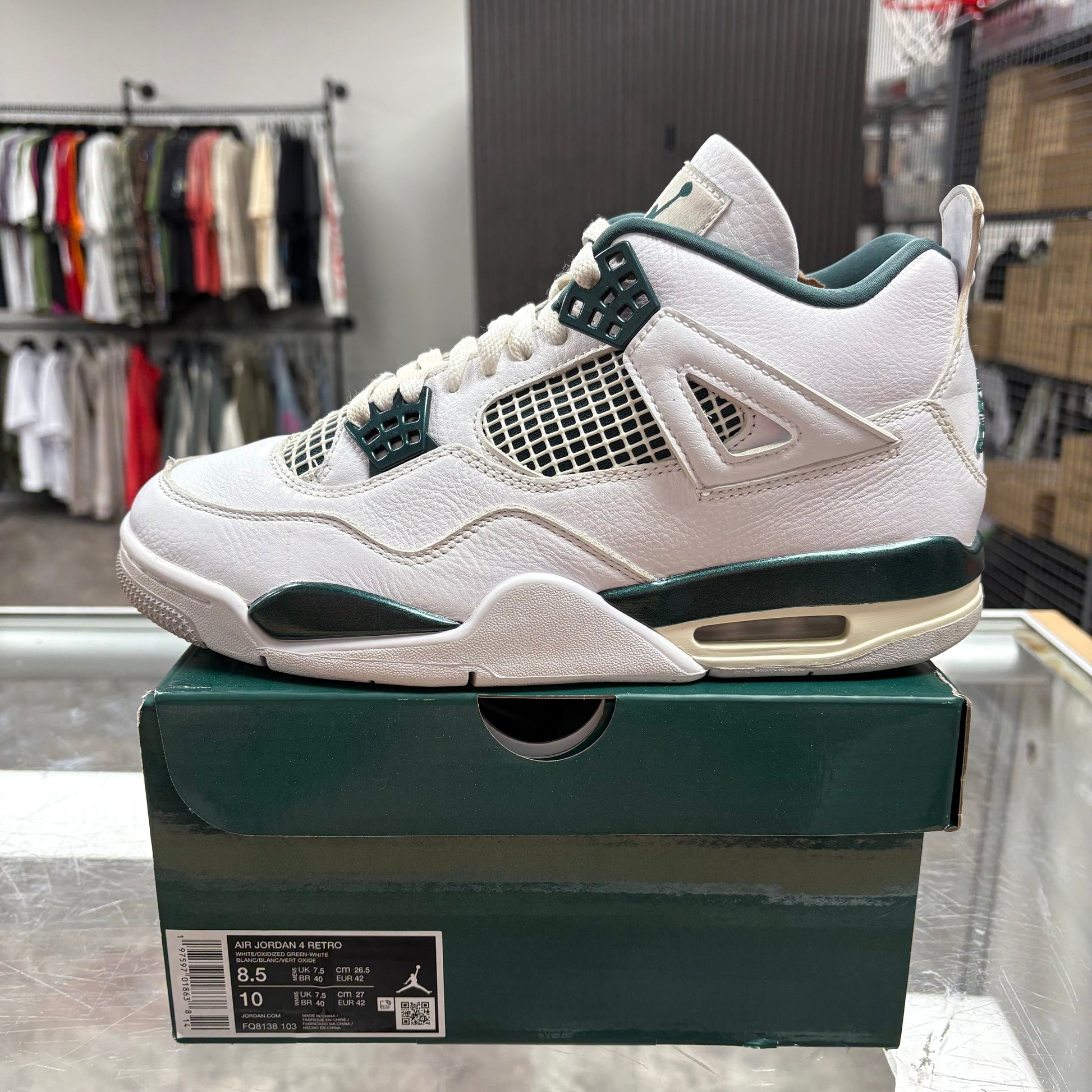 Jordan 4 Retro Oxidized Green