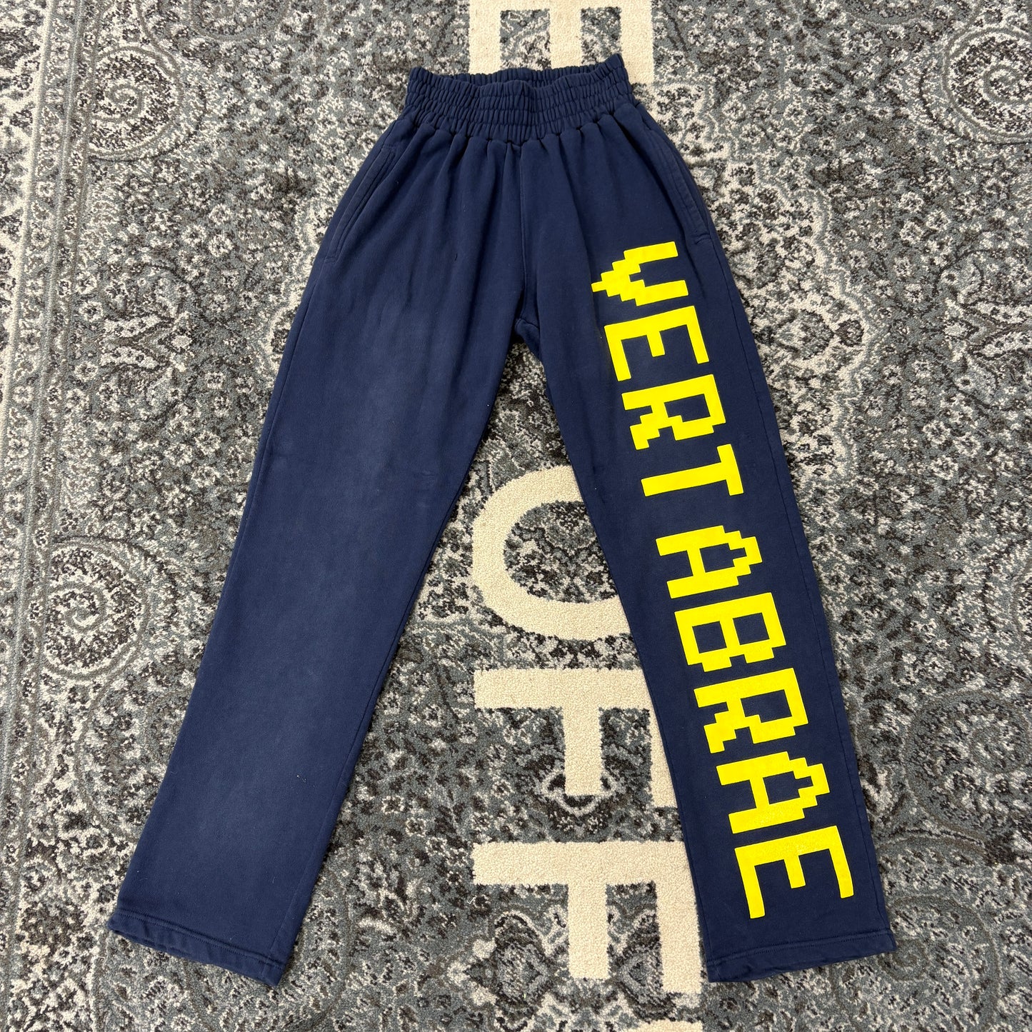 Vertabrae Navy & Yellow Sweatpants
