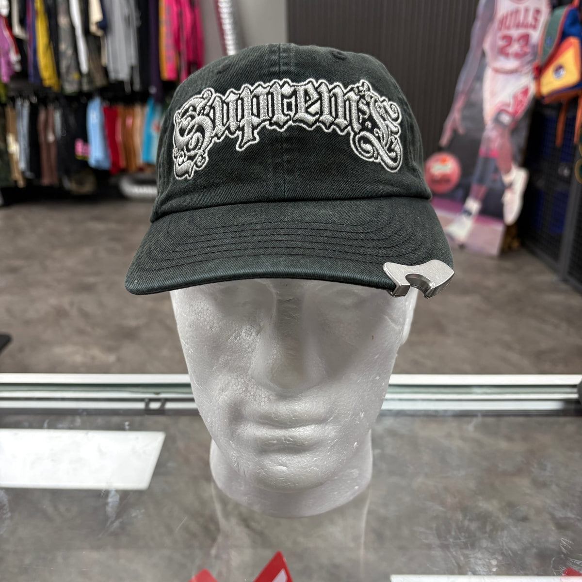 Supreme Bottle Opener 6-Panel Hat Black
