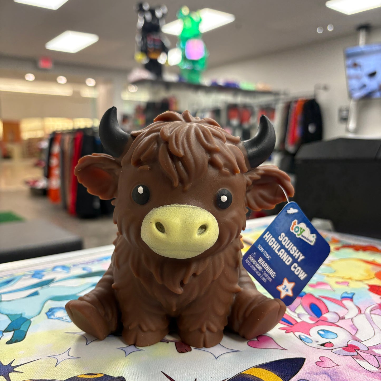 Toy Mendous Squishy Highland Dark Brown Cow