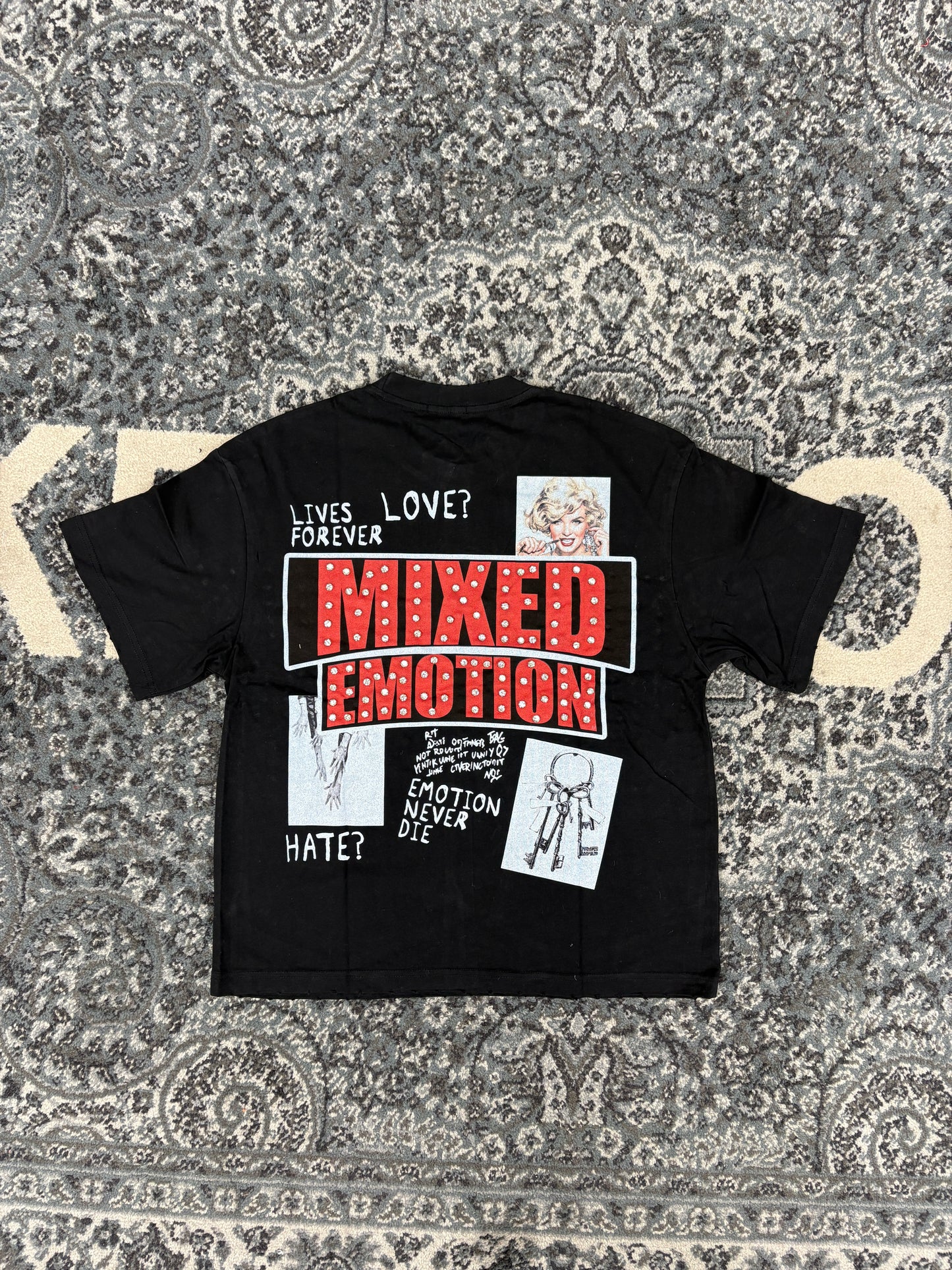 Mixed Emotions Black Lost Identity Tee