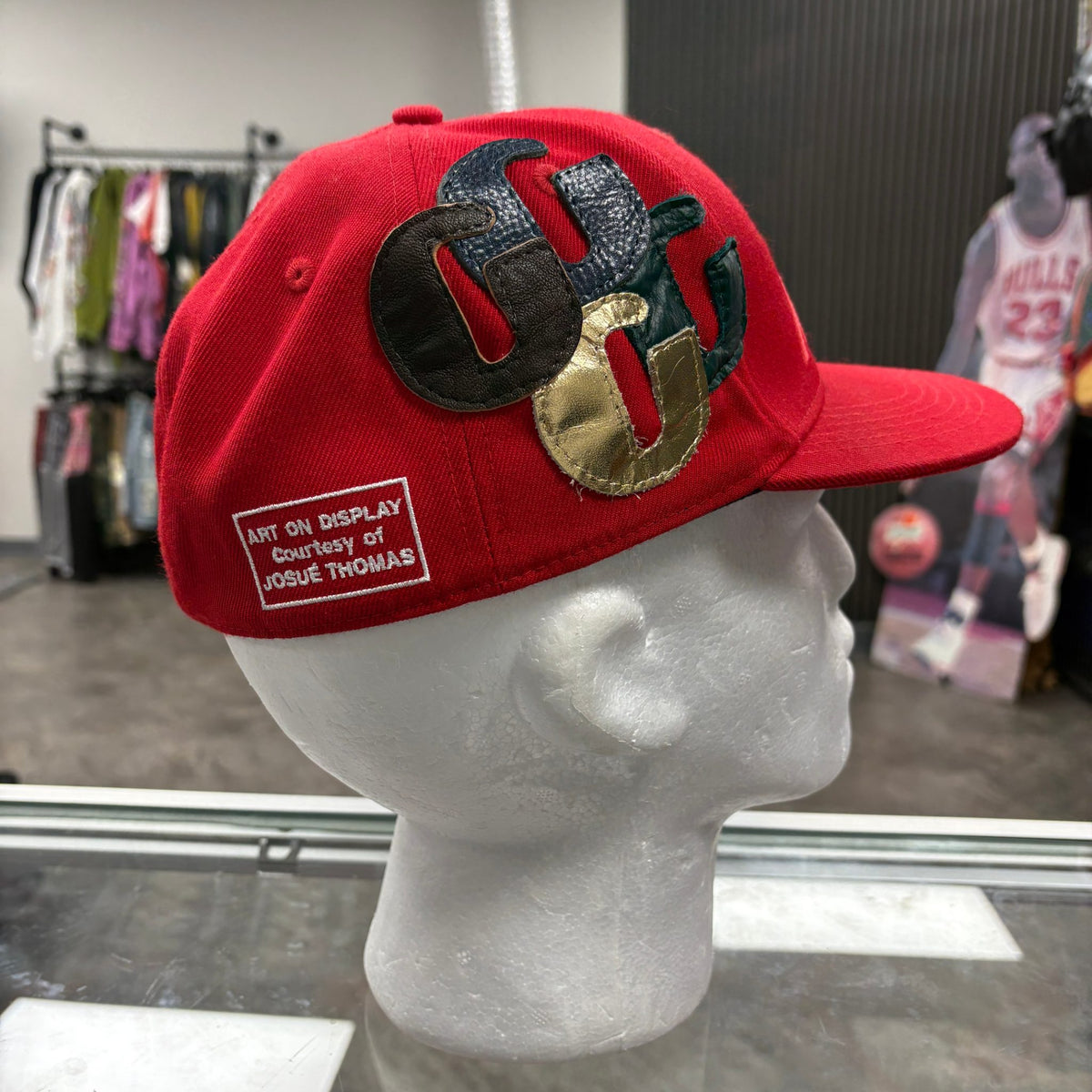 Gallery Dept Red ATK G Patch Fitted Cap