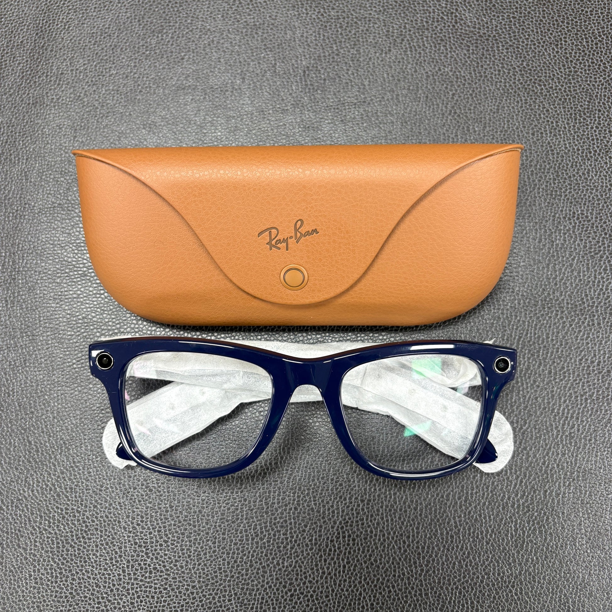Meta x Ray-Ban Wayfarer Glasses (Gen 2) Standard 0RW4012_6628MF50 Shiny Cosmic Blue/Clear to Sapphire Transition