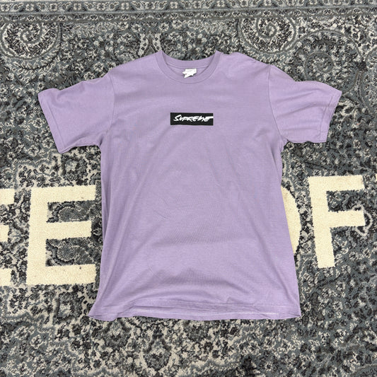 Supreme Black Bogo Tee Dusty Purple