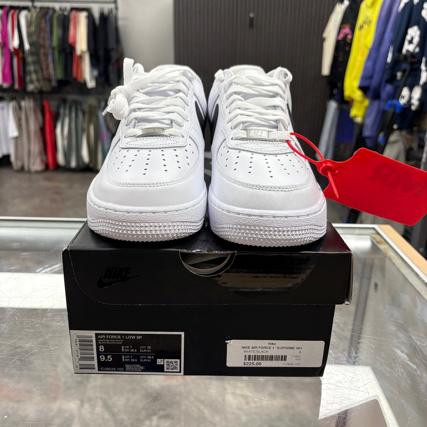 Nike Air Force 1 Low Supreme White Black