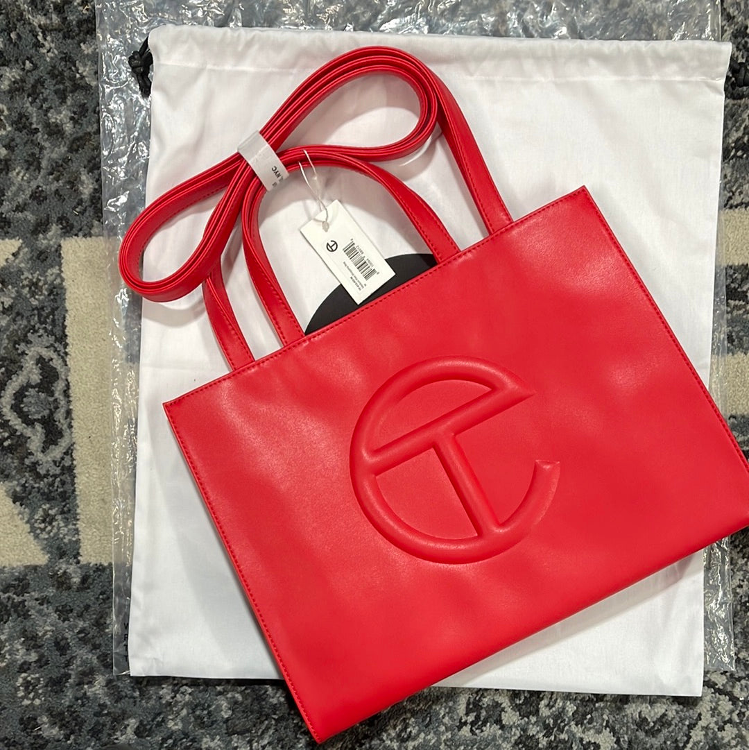 TELFAR SHOPPING BAG MEDIUM RED