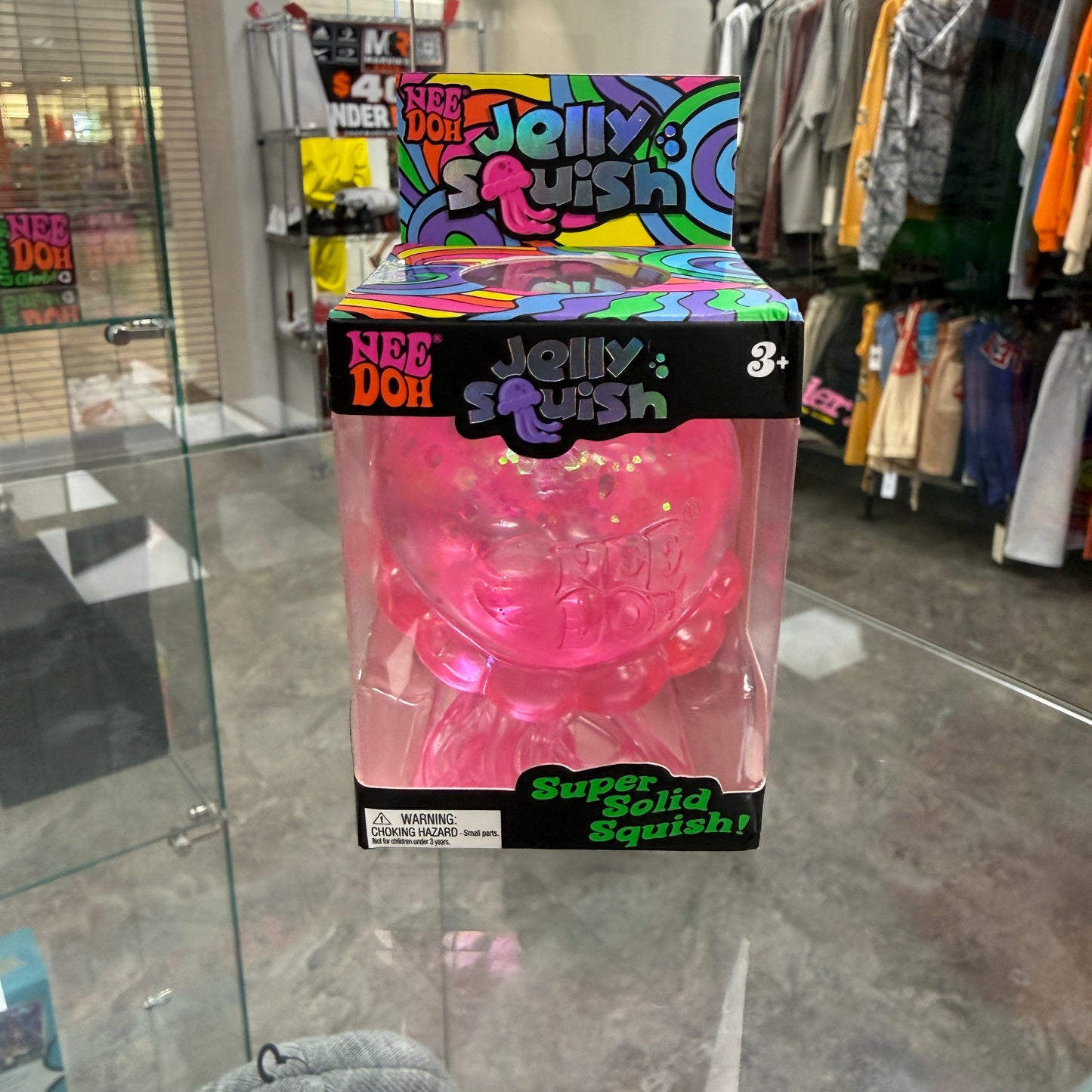 NeeDoh JellySquish Squishy Fidget Toy Pink