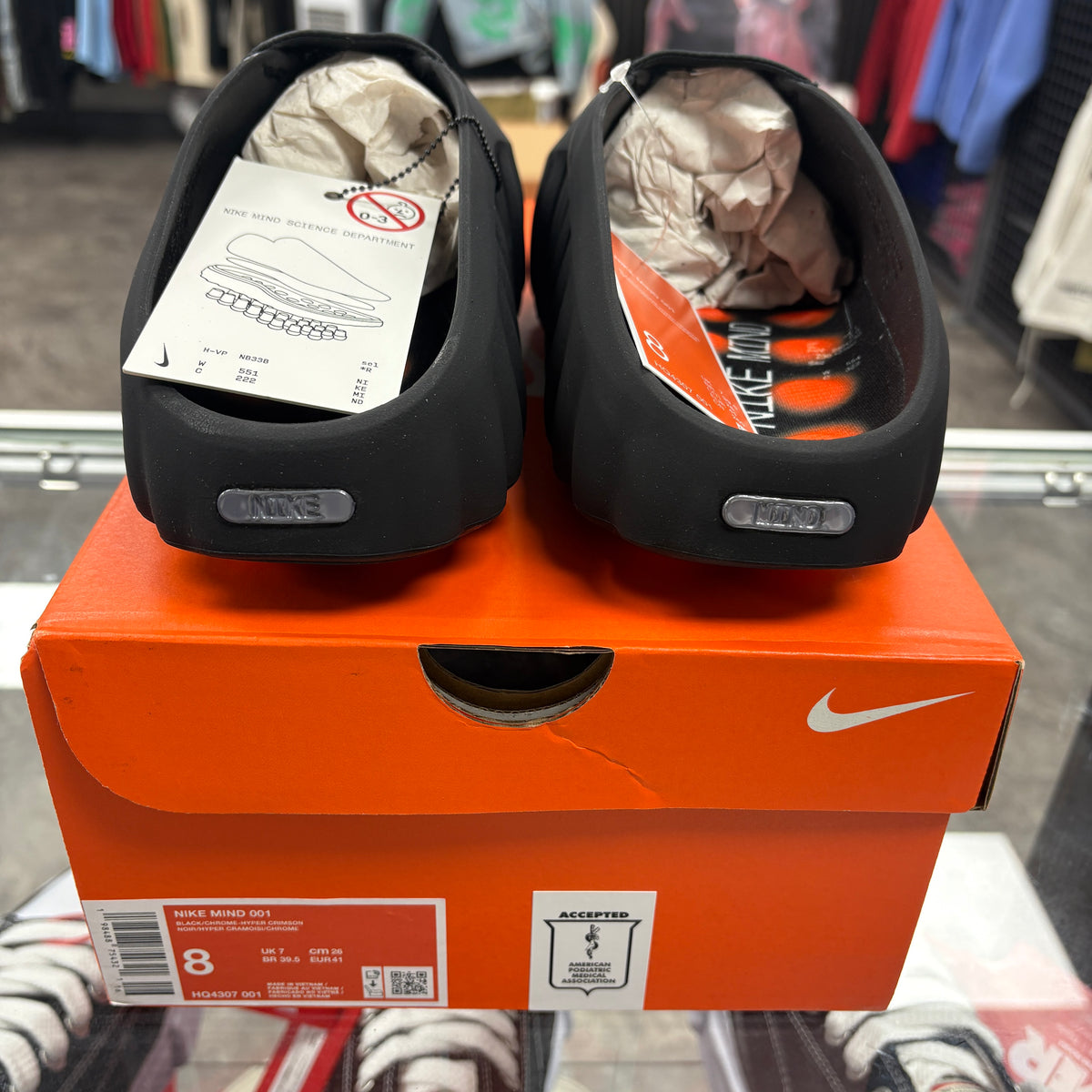 Nike Mind 001 Slide Black Chrome